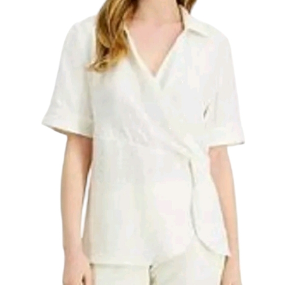 Alfani Deco Breeze Blouse Women's.  Size Large. New With Tags $69 - Picture 1 of 7
